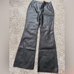 Meshki Tyra Straight Leg Faux Leather Pants - black
Large